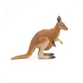 Miniatyrbild 1 av 6: Känguru och babyfigur - PAPO - LA VIE SAUVAGE - Brun - Inomhus - Barn - 3 år och uppåt