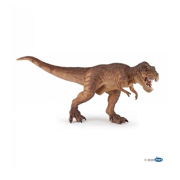 Dinosauriefigur - PAPO - T-rex running brown - Beige - Mixed - 3 år
