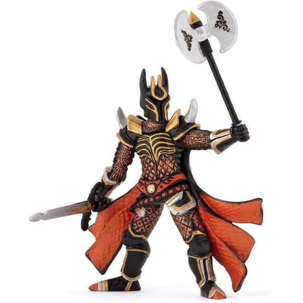 Triple Axe Knight Figurine - Papo - The Fantastic World - För barn från 3 år och uppåt