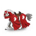 Miniatyrbild 1 av 2: Papo - Röd Unicorn Knight Horse Figurine