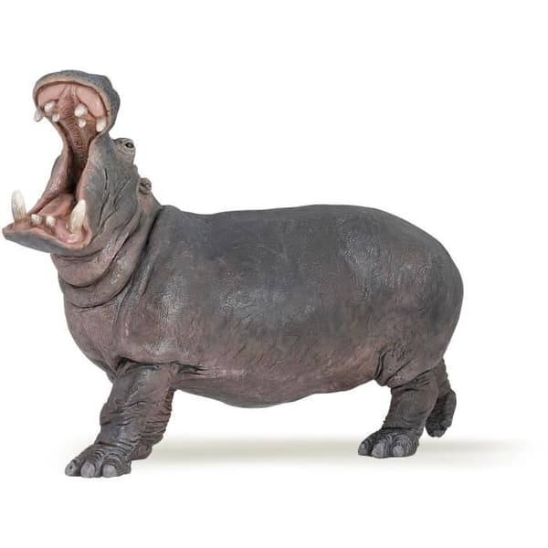 Flodhästfigur - PAPO - WILD LIFE - Flerfärgad - För barn från 3 år