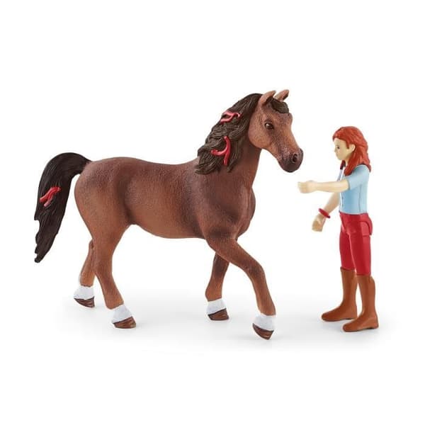 Ryttarfiguren Hannah och Cayenne, från 5 år, Schleich 42539 Horse Club - box, 15,1 x 7,9 x 18 cm