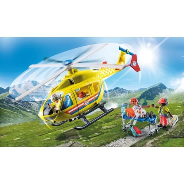 PLAYMOBIL 71203 Rescue Helikopter, Figur, City Action Rescuers