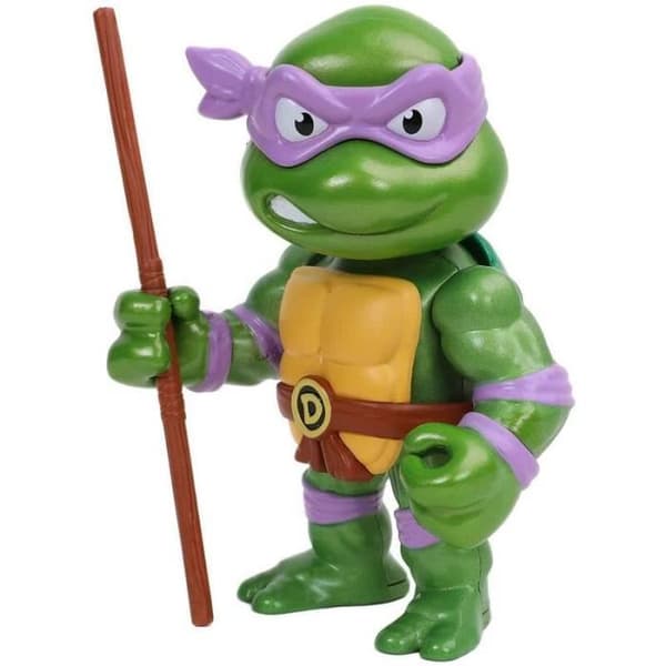Figur med metallfigurer Ninja Turtles Donatello 10 cm - - - Ocio Stock