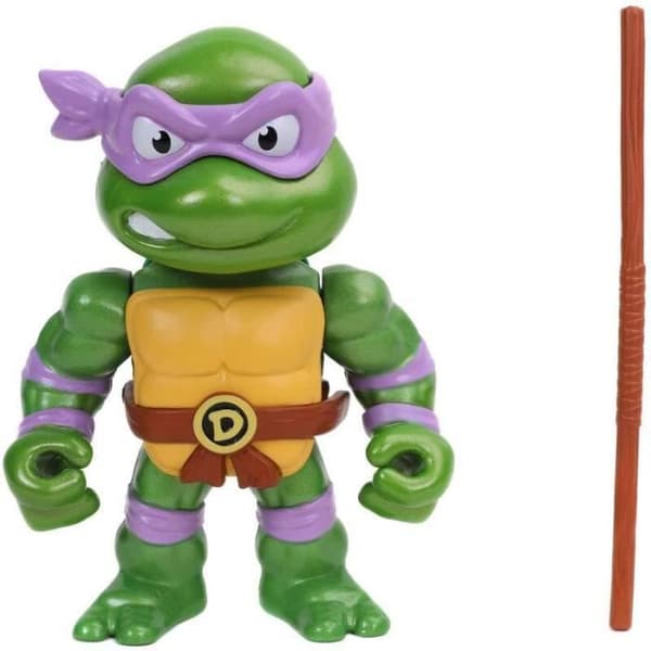 Figur med metallfigurer Ninja Turtles Donatello 10 cm - - - Ocio Stock