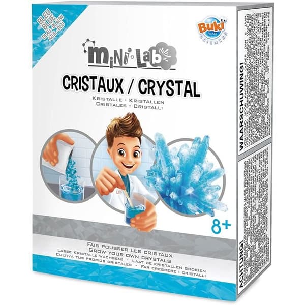 Science box - NO NAME - MINI LAB CRYSTALS BLUE - För barn - Från 6 år - Lätt att odla