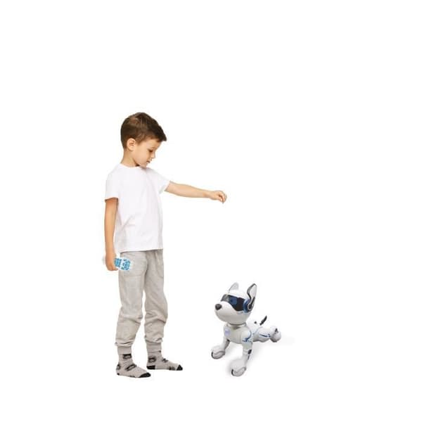 POWER PUPPY - Min programmerbara och taktila smarta robothund med fjärrkontroll - LEXIBOOK