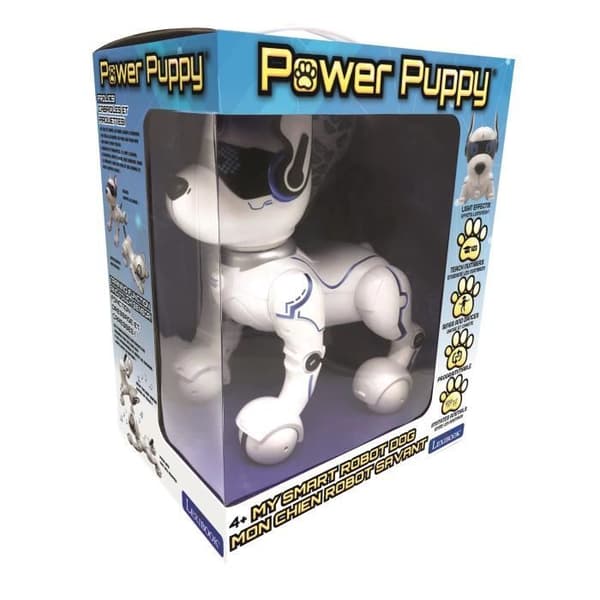 POWER PUPPY - Min programmerbara och taktila smarta robothund med fjärrkontroll - LEXIBOOK