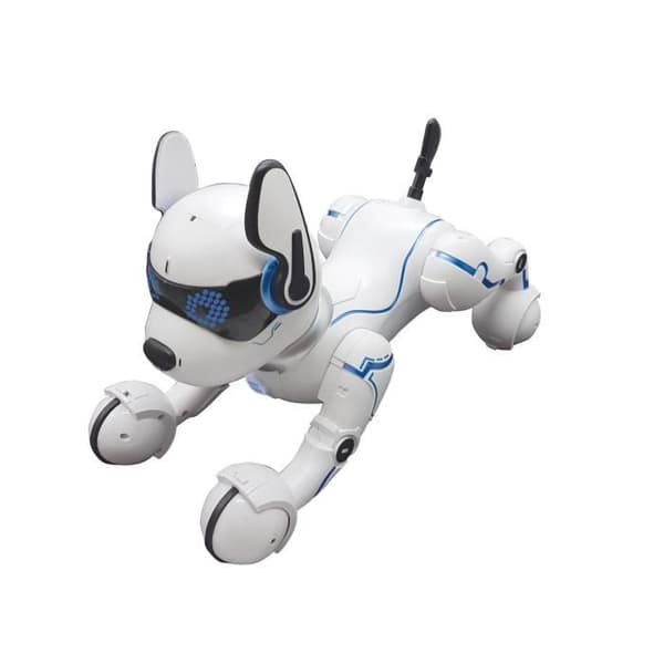 POWER PUPPY - Min programmerbara och taktila smarta robothund med fjärrkontroll - LEXIBOOK