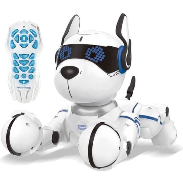 POWER PUPPY - Min programmerbara och taktila smarta robothund med fjärrkontroll - LEXIBOOK