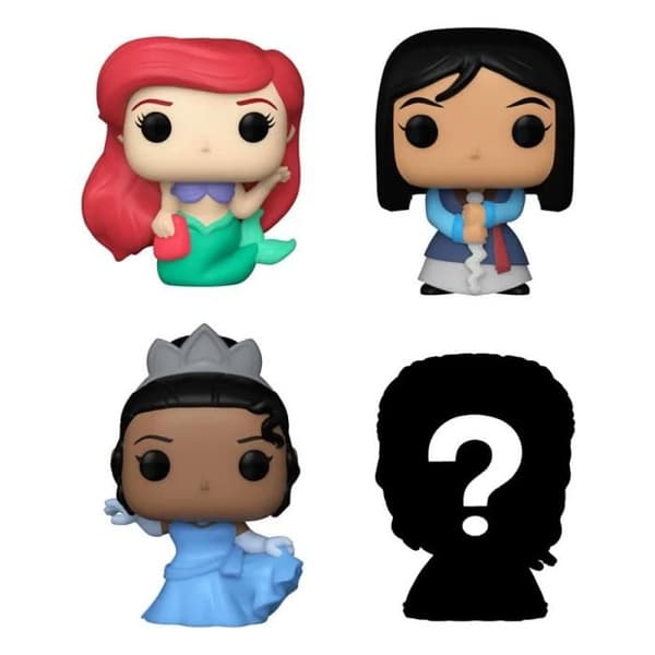 Paket med 4 Bitty Pop-figurer! Disney: Prinsessan Ariel