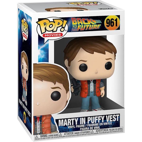 Figur TILLBAKA TILL FRAMTIDEN - Bobble Head POP N° 961 - Marty i Puffy Vest