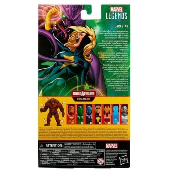 Marvel Legends Series Darkstar 15cm Figur - Svart - Tillbehör ingår