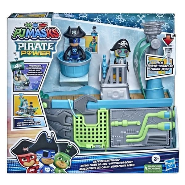 PAJAMASKER - Luftpiratskepp - HASBRO - Förskoleleksak för barn från 3 år och uppåt