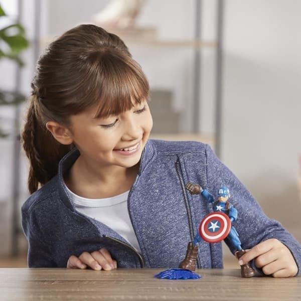 15 cm Captain America flexibel figur - AVENGERS - Bend and Flex - För barn från 4 år och uppåt