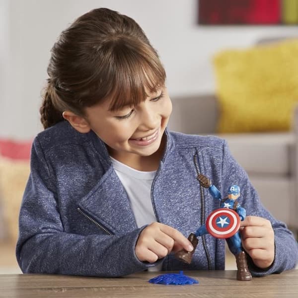 15 cm Captain America flexibel figur - AVENGERS - Bend and Flex - För barn från 4 år och uppåt