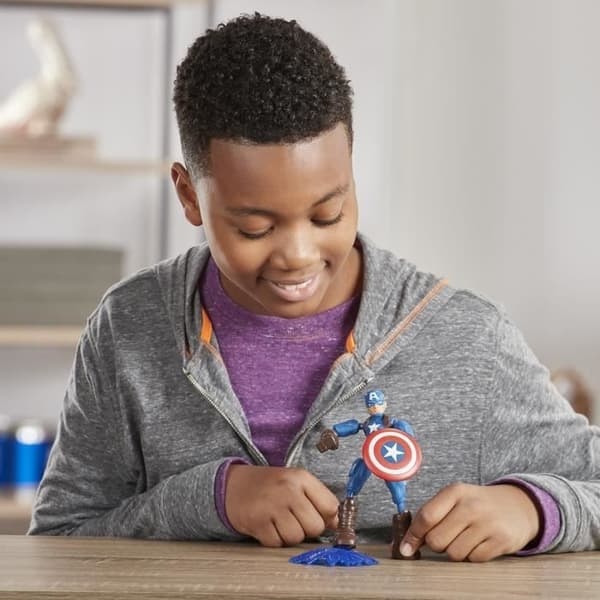 15 cm Captain America flexibel figur - AVENGERS - Bend and Flex - För barn från 4 år och uppåt