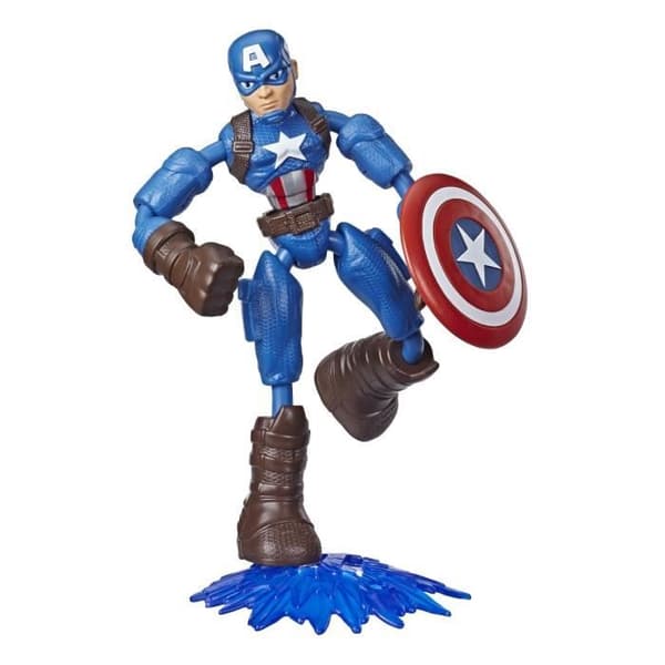 15 cm Captain America flexibel figur - AVENGERS - Bend and Flex - För barn från 4 år och uppåt