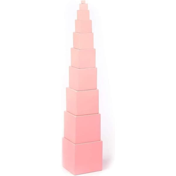 BSM Edufun - Tower Nesting Cubes to Stack Montessori Pedagogy, - EF 91100