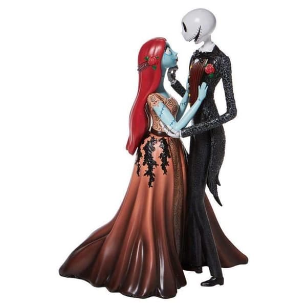 Disney The Nightmare Before Christmas Jack och Sally Haute Couture Figurine - Grupo Erik - Svart