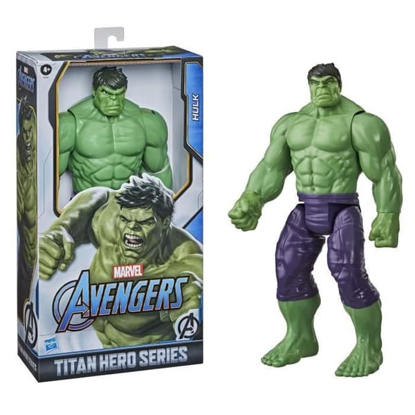 Hulk Blast Gear Deluxe 30 cm actionfigur - MARVEL AVENGERS - Titan Hero Series för barn från 4 år och uppåt