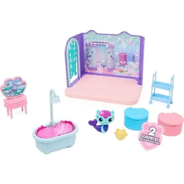 Gabby och det magiska huset - Marine's Bathroom Deluxe Playset - 1 figur + tillbehör