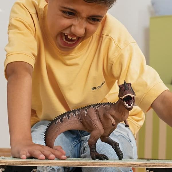 Giganotosaurus, statyett med realistiska detaljer, dinosaurieleksak som inspirerar fantasin för barn från 4 år och uppåt, 21 x 11 x 17 cm -