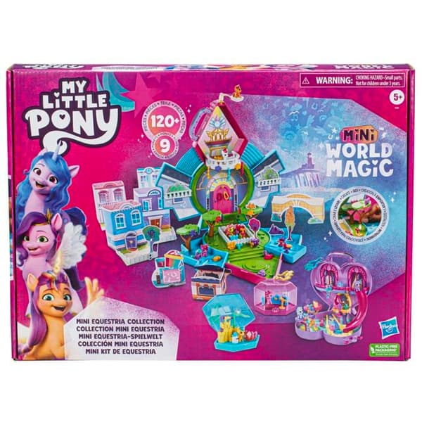 My little pony Mini Magical World, Mini Equestria Collection, anpassningsbar box med mer än 120 stycken
