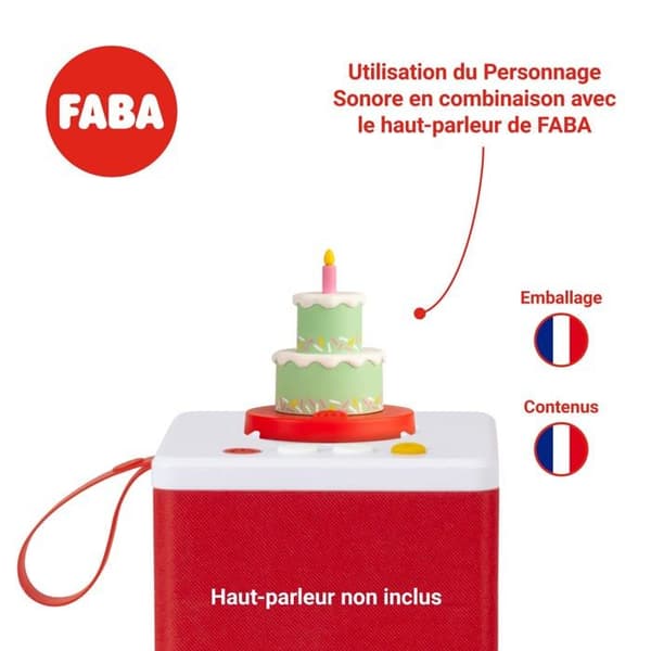 Faba - FFF30011 - Grattis på födelsedagen Ljudkaraktär - Låtar för barn 0+ år, Toy French Version,