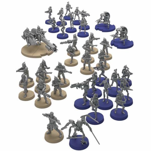 Miniatyrfigur - Fantasy flygspel miniatyrkaraktär - SWL44ES - Star Wars Legion: The Clon Wars, Färg ()