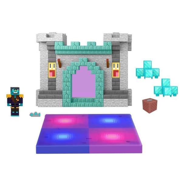 MATTEL - Minecraft Castle Box - Actionfigurer - 27 cm x 29 cm - från 6 år och uppåt