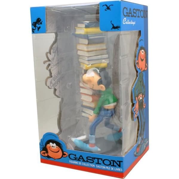 Collectible Figurine - COLLECTOYS - Gaston bär en bunt med böcker