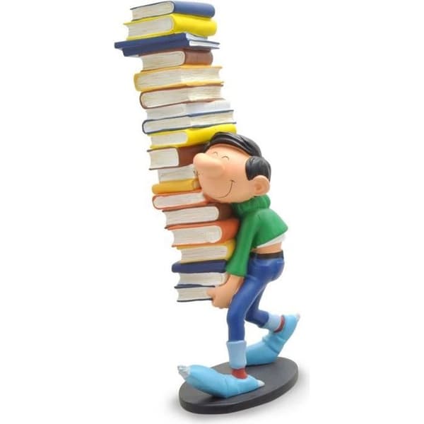 Collectible Figurine - COLLECTOYS - Gaston bär en bunt med böcker