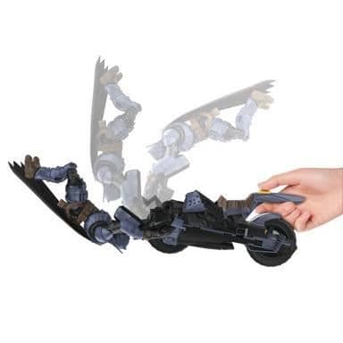 BATCYCLE 2 i 1 Transformerbar - BATMAN - Flygstunt - 30 cm figurer - Från 4 år