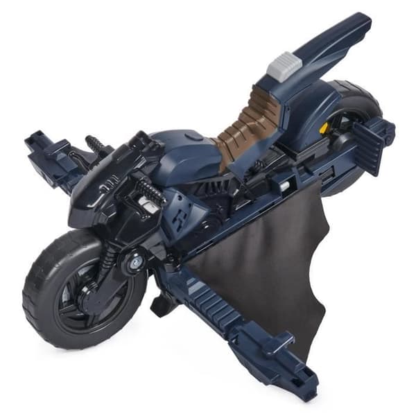 BATCYCLE 2 i 1 Transformerbar - BATMAN - Flygstunt - 30 cm figurer - Från 4 år