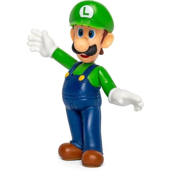 Mario and Friends Figurines Box - JAKKS - Super Mario Mario, Luigi, Princess Peach - 6cm