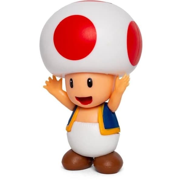 Mario and Friends Figurines Box - JAKKS - Super Mario Mario, Luigi, Princess Peach - 6cm