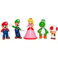 Miniatyrbild 1 av 5: Mario and Friends Figurines Box - JAKKS - Super Mario Mario, Luigi, Princess Peach - 6cm