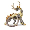 Miniatyrbild 2 av 4: Figurinsafari Drakontjur Grå Silver för Barn - Märke SAFARI - 12 x 10 x 13,5 cm