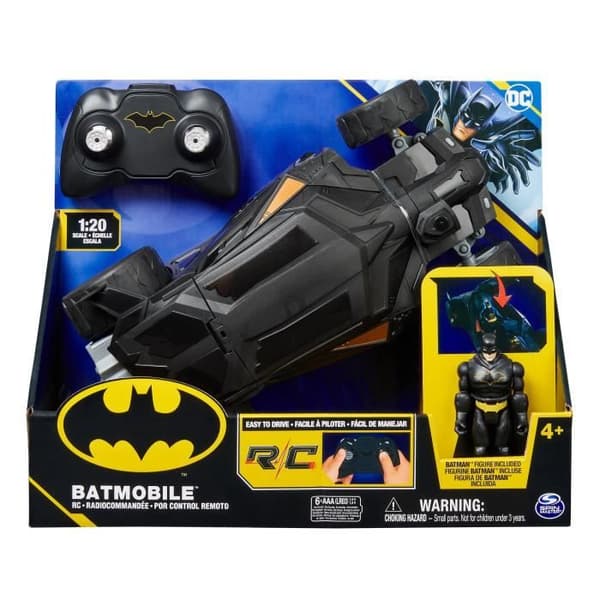 BATMAN - BATMOBILE RC 1-20 + Batman 10 CM actionfigur