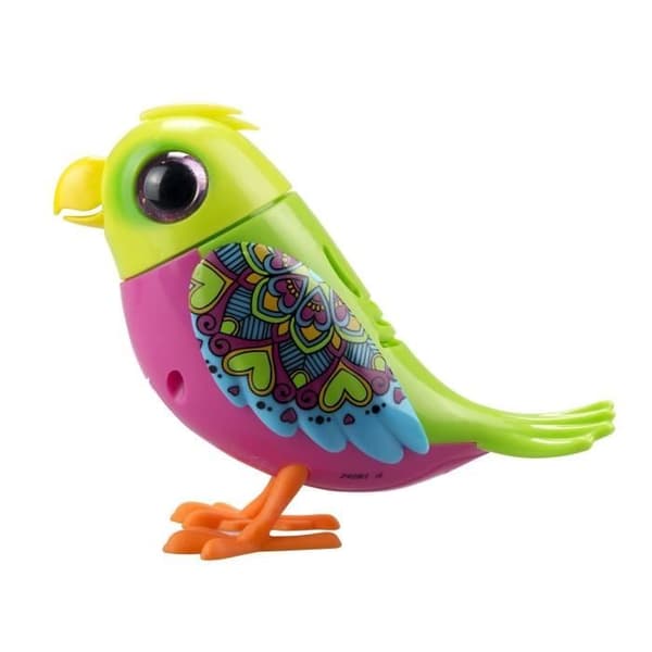 SILVERLIT DIGIBIRDS Interactive Bird - Whistles 60 Nursery Rhymes - Reagerar på röst och rör sig realistiskt
