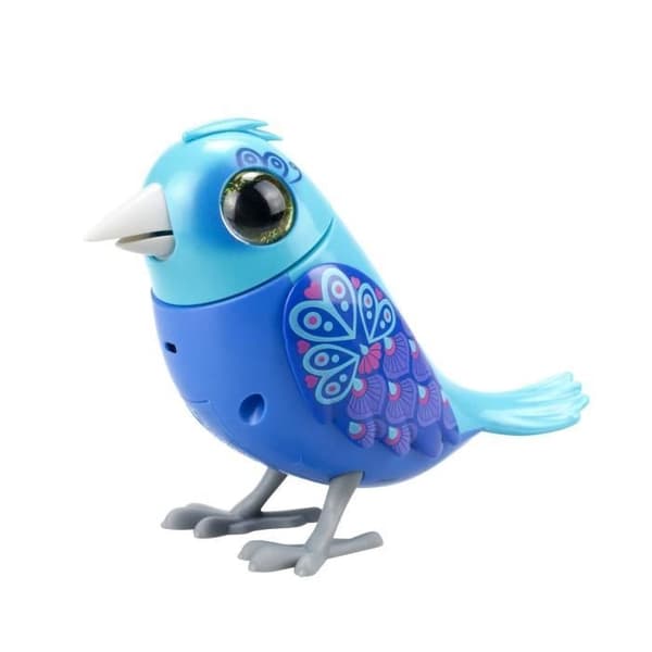 SILVERLIT DIGIBIRDS Interactive Bird - Whistles 60 Nursery Rhymes - Reagerar på röst och rör sig realistiskt