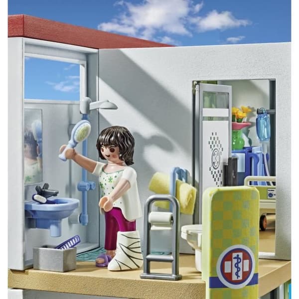 PLAYMOBIL 71615 Möblerat sjukhus, Action Heroes, Sjukhuset, 165 stycken, Från 4 år gammal