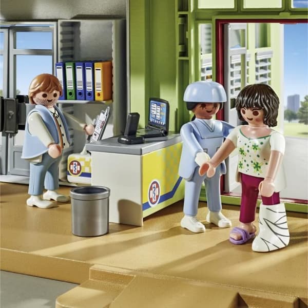 PLAYMOBIL 71615 Möblerat sjukhus, Action Heroes, Sjukhuset, 165 stycken, Från 4 år gammal