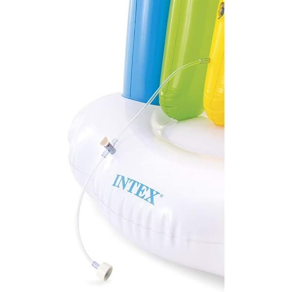 Sprinkler - INTEX - Arc en Ciel XXL - Bas fylld med vatten - Trädgårdsbevattning - Flerfärgad