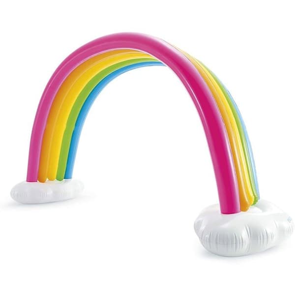 Sprinkler - INTEX - Arc en Ciel XXL - Bas fylld med vatten - Trädgårdsbevattning - Flerfärgad