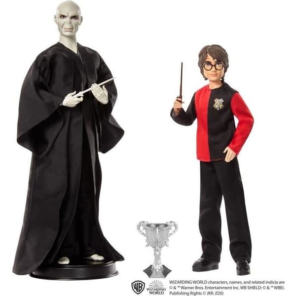 Harry Potter och Voldemort dockor - Ledade figurer med trollstavar - Från 6 år gammal