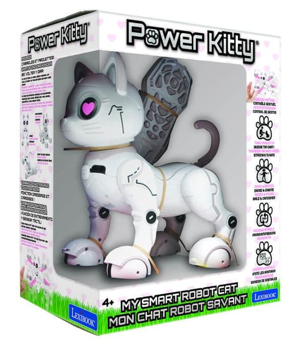 Power Kitty kattrobot - LEXIBOOK - Programmerbar, taktil, med fjärrkontroll och gestkontroll