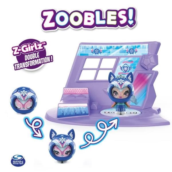 ZOOBLES LEKSAK - PACK MED 1 Z-GIRLZ - 6061365 - Magiska och färgade bollar som kan förvandlas till fantastiska djur - Slumpmässig modell