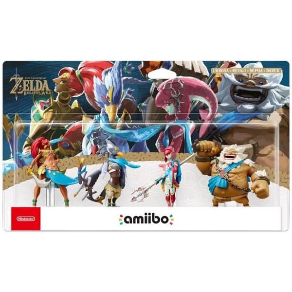 Amiibo-figur - Urbosa, Revali, Mipha &amp; Daruk • The Legend of Zelda Collection